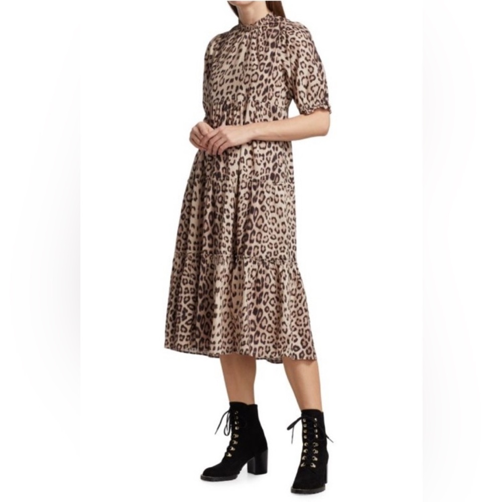 Generation Love Leopard Print Midi Dress